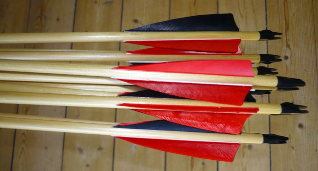 Cheap wood practice arrows